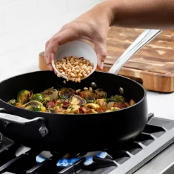 New HA1 Expert Cookware, Nonstick Sauté Pan with Lid, 4 quart Saute Pans