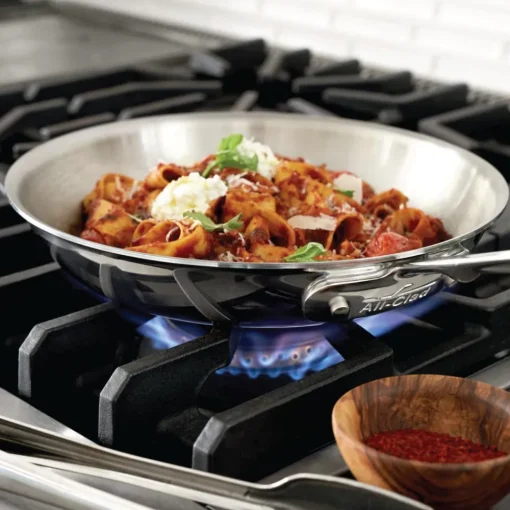 Clearance 8-Inch Fry Pan / D5 Polished Stainless Steel Compact Cooking Fry Pans & Skillets