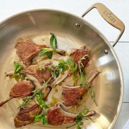 Outlet 14-Inch Fry Pan / D5 Polished Stainless Steel Perfection Fry Pans & Skillets