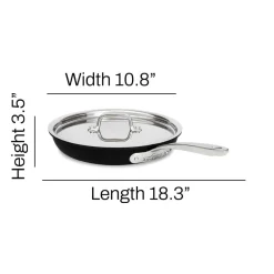 Best 10-Inch Fry Pan with Lid / NS Pro, Nonstick Cooking Fry Pans & Skillets