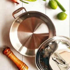 Hot 10.5-Inch Sear and Serve Skillet / D3 Stainless Steel Perfection Fry Pans & Skillets