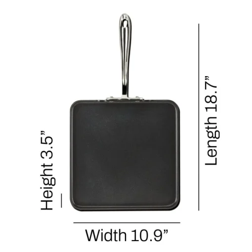New 11-Inch Square Griddle / Griddle Your Best with NS Pro Griddle & Grill Pans
