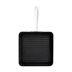 Fashion 11-Inch Square Grill / Indoor Grilling with NS Pro Precision Griddle & Grill Pans