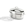 Clearance 15-Inch Stainless Steel Oval Roaster I Roasters | Specialty Cookware
