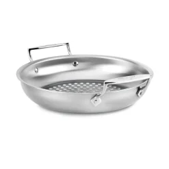 Fashion 11-Inch Stainless Steel Round Basket / BBQ Perfection by Outdoor Cookware | Outdoor Cookware