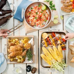 Fashion 11-Inch Stainless Steel Round Basket / BBQ Perfection by Outdoor Cookware | Outdoor Cookware