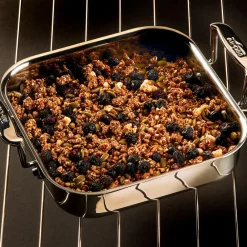 Clearance 8-Inch Stainless Steel Square Baker I Specialty Cookware