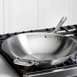 Sale 14-Inch Stainless Steel Wok I Fry Pans & Skillets | Woks & Chef Pans