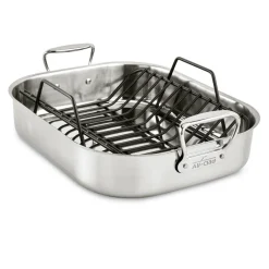 Hot Large Stainless Steel Roaster Pan with Rack | Roasters | Specialty Cookware