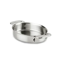 Hot Mini Oval Bakers Set / Elegant Stainless Steel Serveware Specialty Cookware