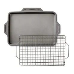 New Nonstick Bakeware Pan With Cooling Rack I Bakeware Sets