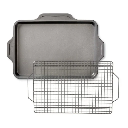 New Nonstick Bakeware Pan With Cooling Rack I Bakeware Sets