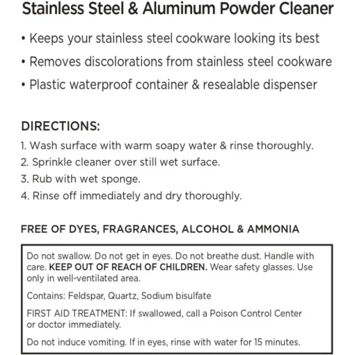 Online 12-Ounce Stainless Steel Cookware Cleaner I Kitchen Accessories