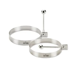 Discount Outdoor Accessories, Stainless Steel 4 inch Egg Ring Set, 2 Piece Outdoor Tools & Accessories | Kitchen Accessories