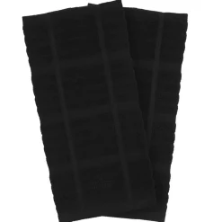 Sale 2-Pack Black Kitchen Towel Set / Premium Absorbent Towels for Every Kitchen Kitchen Linens