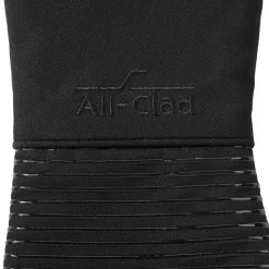Best 2-Pack Black Oven Mitt Set / Ultimate Heat Protection with Kitchen Linens