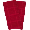 Sale 2-Pack Chilli Red Kitchen Towel Set / Stylish, High-Quality Kitchen Towels Kitchen Linens