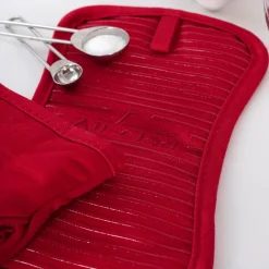 Discount 2-Pack Chilli Red Potholder Set / Colourful, Heat-Safe Kitchen Must-Have Kitchen Linens