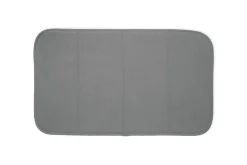 Hot 2-Pack Pewter Grey Drying Mat Set / Modern Look and Superior Drying Performance Kitchen Linens