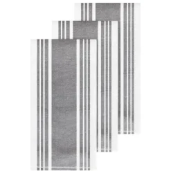 Hot 3-Pack Pewter Grey Dual Kitchen Towel Set / Classic Kitchen Towels with Modern Utility Kitchen Linens