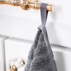 Hot 2-Pack Pewter Grey Kitchen Towel Set / Soft, Absorbent and Timeless Kitchen Towels Kitchen Linens