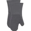 Online 2-Pack Pewter Grey Oven Mitt Set / Classic Elegance Meets Heat Protection Kitchen Linens