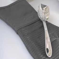 Online 2-Pack Pewter Grey Oven Mitt Set / Classic Elegance Meets Heat Protection Kitchen Linens