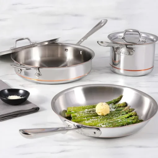 Sale 5-Piece Copper Core Cookware Set / Premium Cooking Experience Cookware Sets