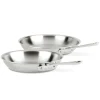 Hot 2-Piece Fry Pan Set / D3 Stainless Steel (10-inch and 12-inch) Fry Pans & Skillets
