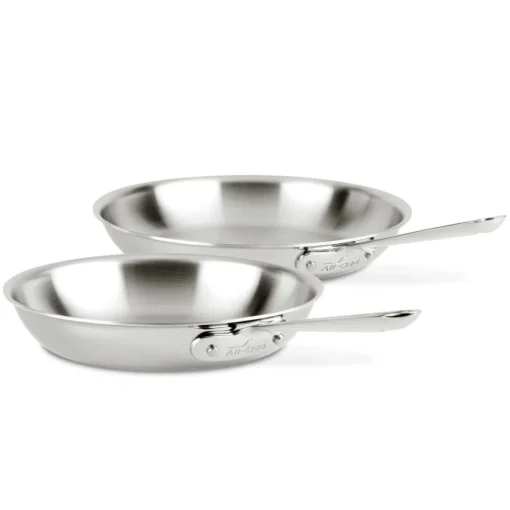 Hot 2-Piece Fry Pan Set / D3 Stainless Steel (10-inch and 12-inch) Fry Pans & Skillets
