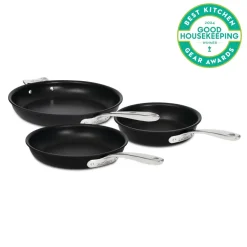 Online 3-Piece Nonstick Cookware Set / Compact Cooking by NS Pro Cookware Sets