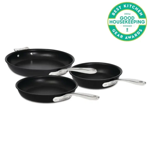 Online 3-Piece Nonstick Cookware Set / Compact Cooking by NS Pro Cookware Sets