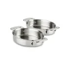 Clearance 2-Piece Stainless Steel Mini Oval Baker Set I Specialty Cookware