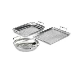 Clearance 3-Piece Stainless Steel Outdoor Set / BBQ Essentials Outdoor Cookware | Outdoor Cookware