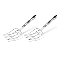 New 2-Piece Stainless Steel Turkey Fork I Professional Tools