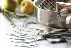 New 2-Piece Stainless Steel Turkey Fork I Professional Tools