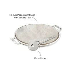 New Pizza Stone Set / Bake and Serve Perfect Pizzas with Kitchen Accessories