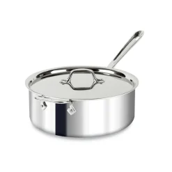 Hot 6-Quart D3 Stainless Steel Deep Saute Pan I Saute Pans