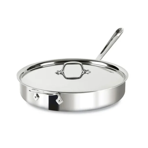 New 6-Quart D3 Stainless Steel Saute Pan I Saute Pans