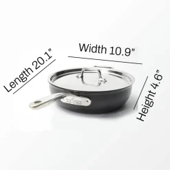 Online 4-Quart Essential Pan with Lid / NS Pro Multi-Use Cookware Fry Pans & Skillets