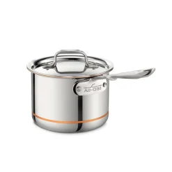 Hot 2-Quart Sauce Pan, With Lid, Copper Core Pan I Sauce Pans & Sauciers