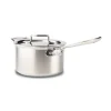 Best 4-Quart Sauce Pan with Lid / D5 Brushed Stainless Cookware Sauce Pans & Sauciers