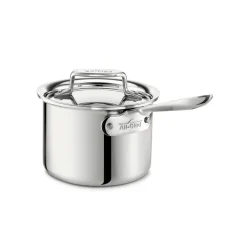 Discount 2-Quart Sauce Pan with Lid / D5 Polished Stainless Versatility Sauce Pans & Sauciers