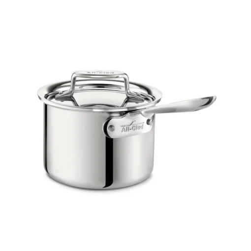 Discount 2-Quart Sauce Pan with Lid / D5 Polished Stainless Versatility Sauce Pans & Sauciers