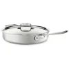 Hot 6-Quart Saute Pan with Lid / D5 Brushed Stainless Essential Saute Pans