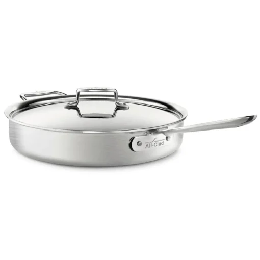 Hot 6-Quart Saute Pan with Lid / D5 Brushed Stainless Essential Saute Pans