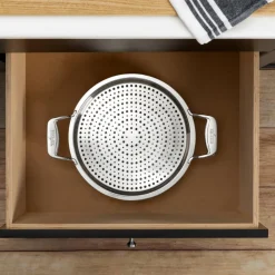Best 4-Quart sauteuse with Splatter Guard / D5 Brushed Stainless Versatility Saute Pans | Strain & Splatter Guards