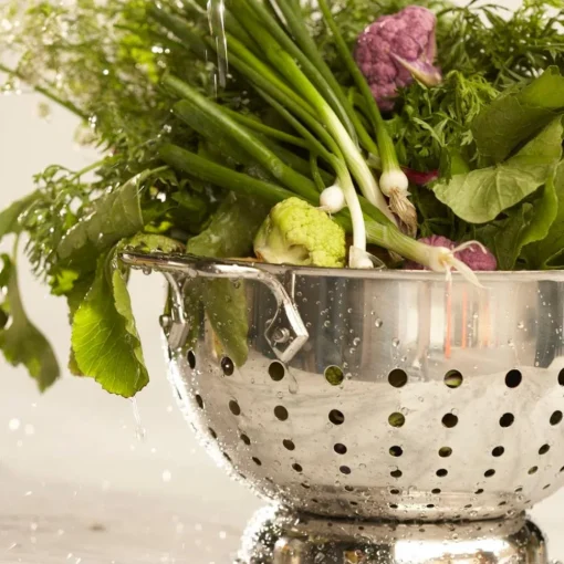Hot 1.5-Quart Stainless Steel Colander I Kitchen Accessories