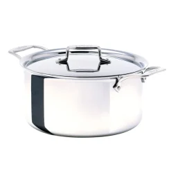 Online 8-Quart Stockpot with Lid / D5 Polished Stainless Cooking Excellence Soups & Stockpots