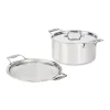 New 8-Quart Stockpot with Splatter Guard / D5 Brushed Stainless Masterpiece Soups & Stockpots | Strain & Splatter Guards